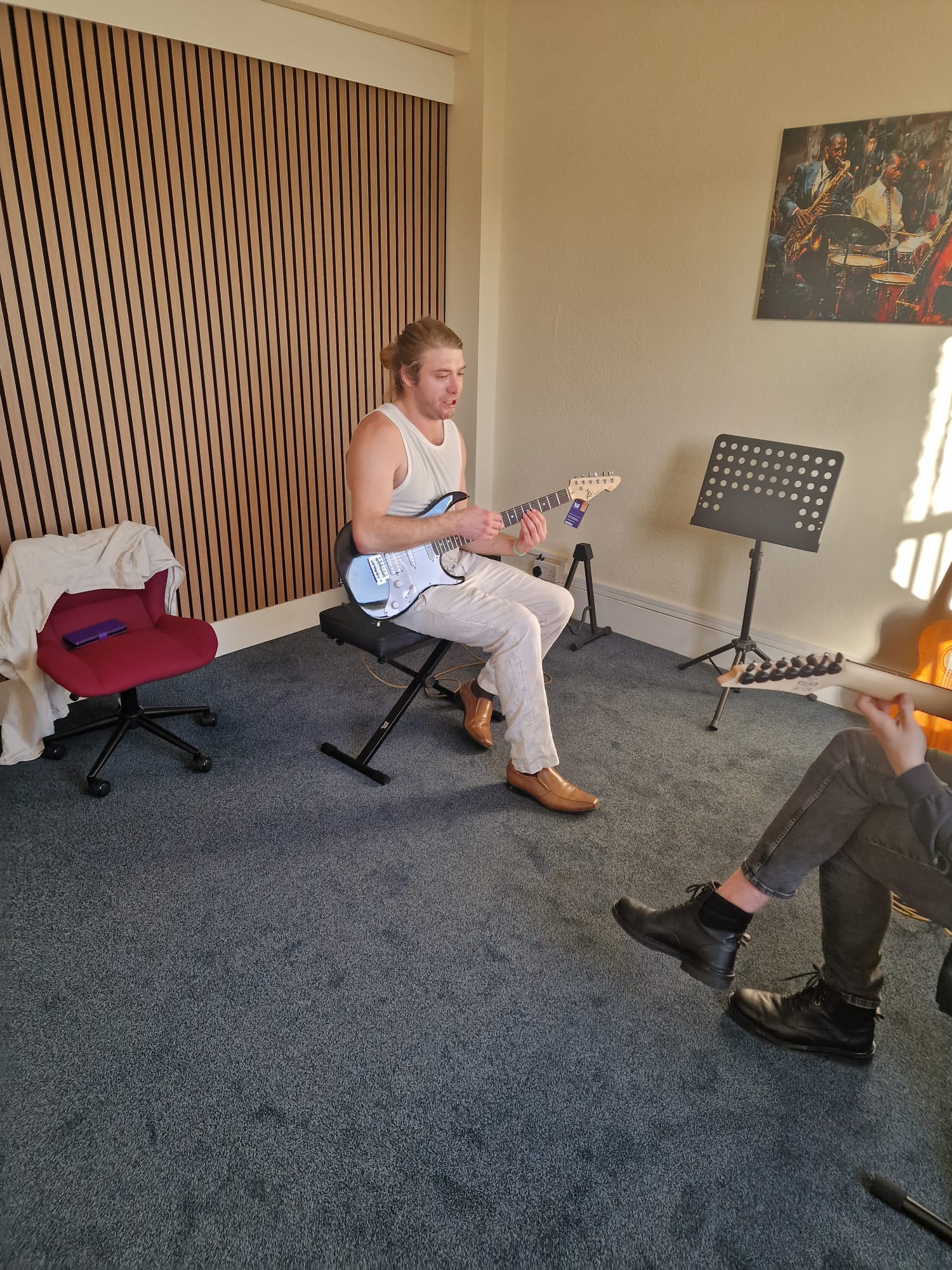 Luke guitar teacher at derosa music horsham