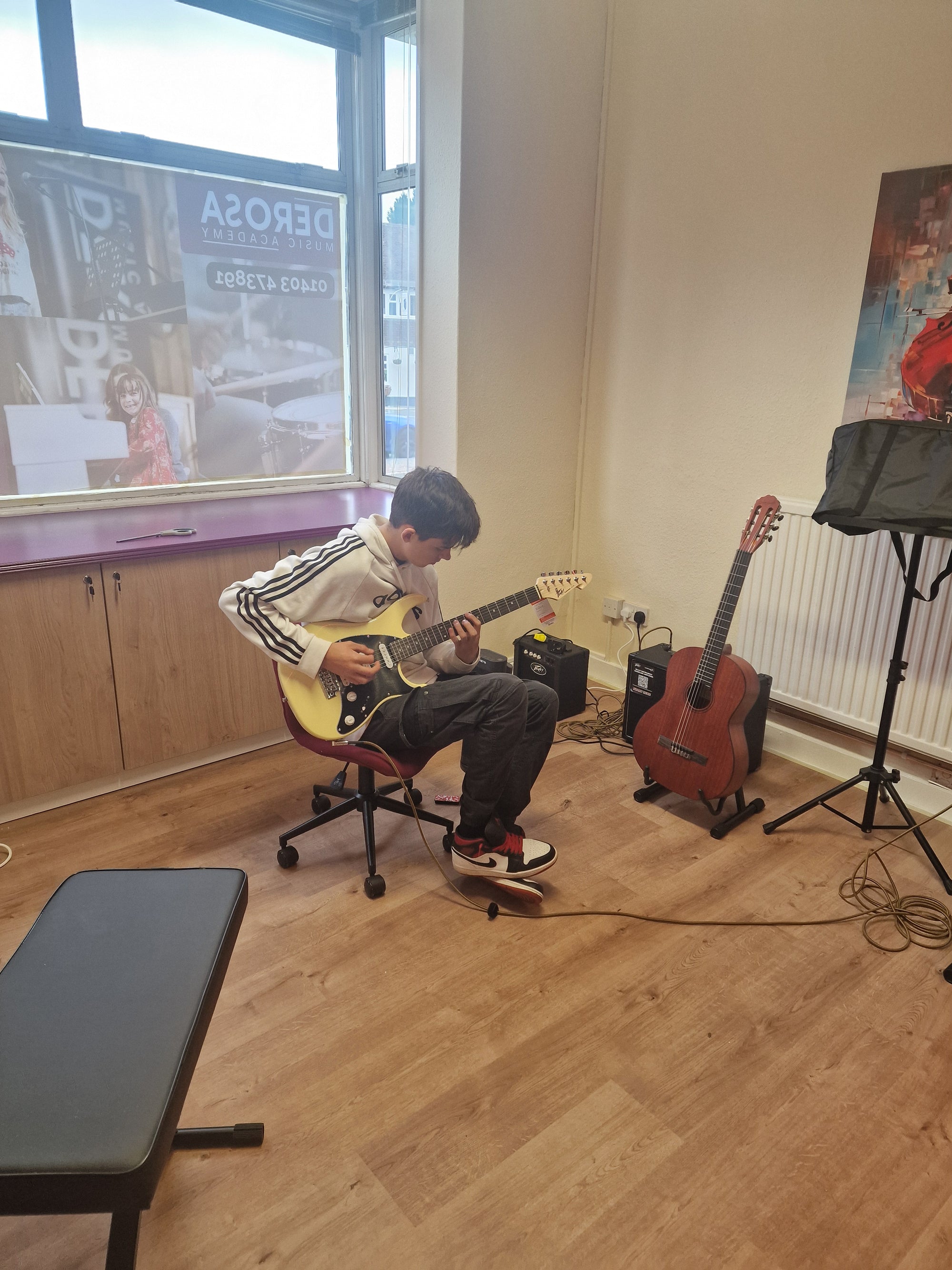 music teaching studio at derosamusic Horsham